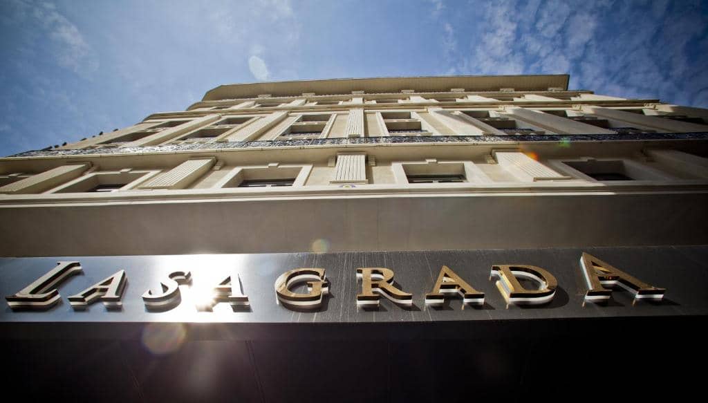 Lasagrada Hotel Istanbul - a large building with a sign on the front of it at Lasagrada Hotel Istanbul in Istanbul