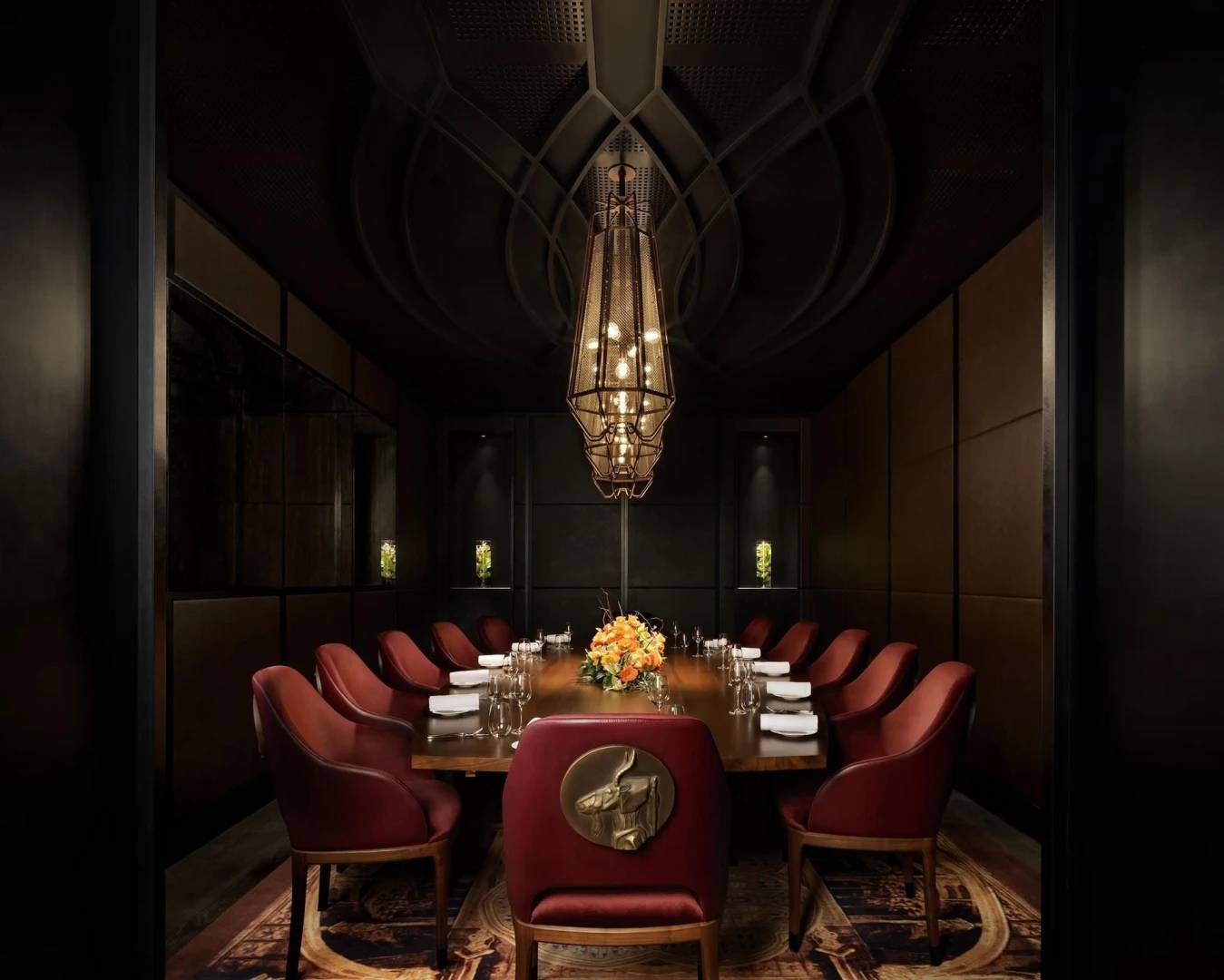 Elegant dining room at Atlantis The Royal, Dubai.
