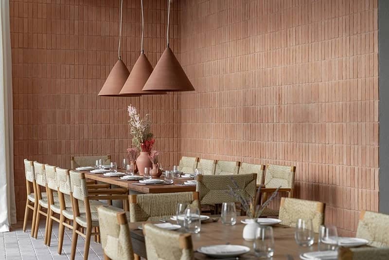 Cozy dining area at Mythos Urban Greek Eatery, Dubai.