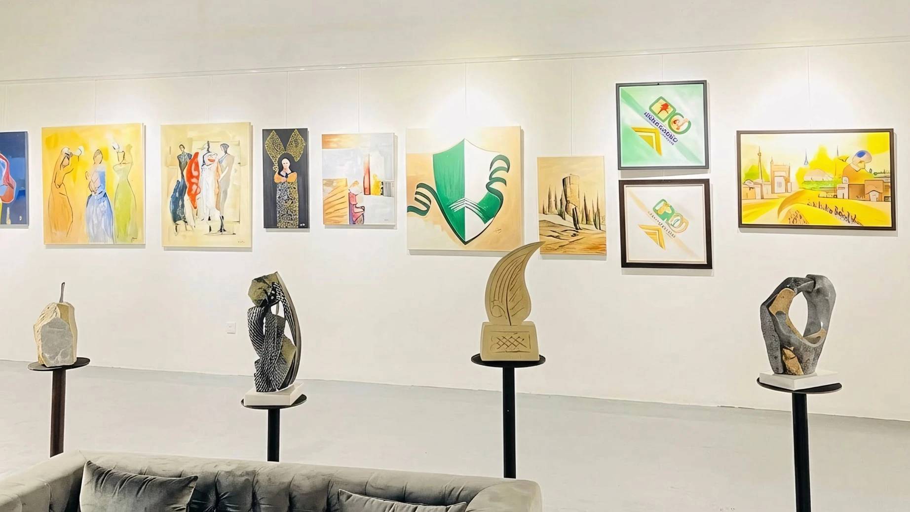 Sculptor Ali Al Takhis Fine Arts Exhibition Dawadmi Saudi Arabia