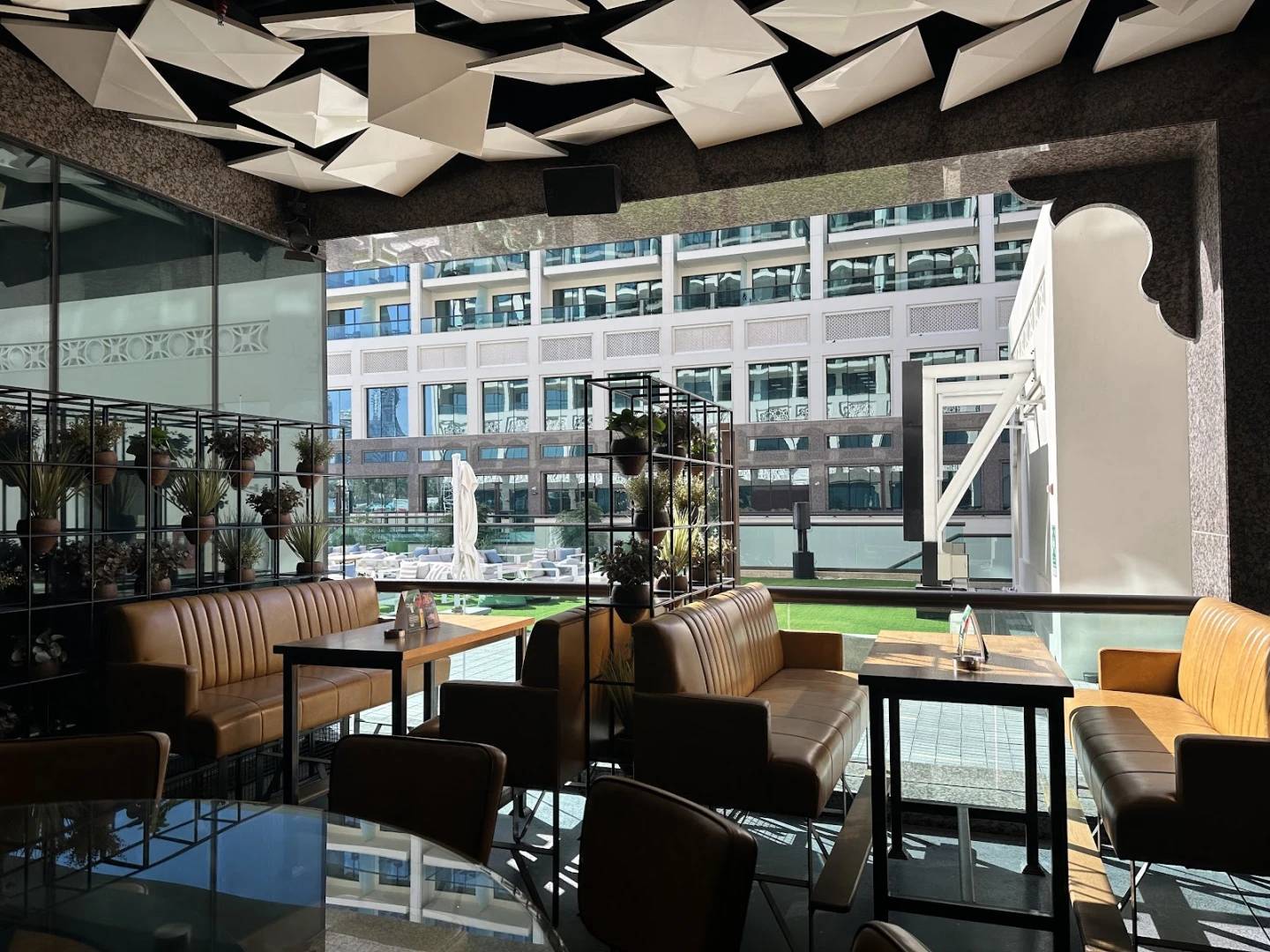 Modern interior of McGettigan's Factory The Palm, Dubai venue space.
