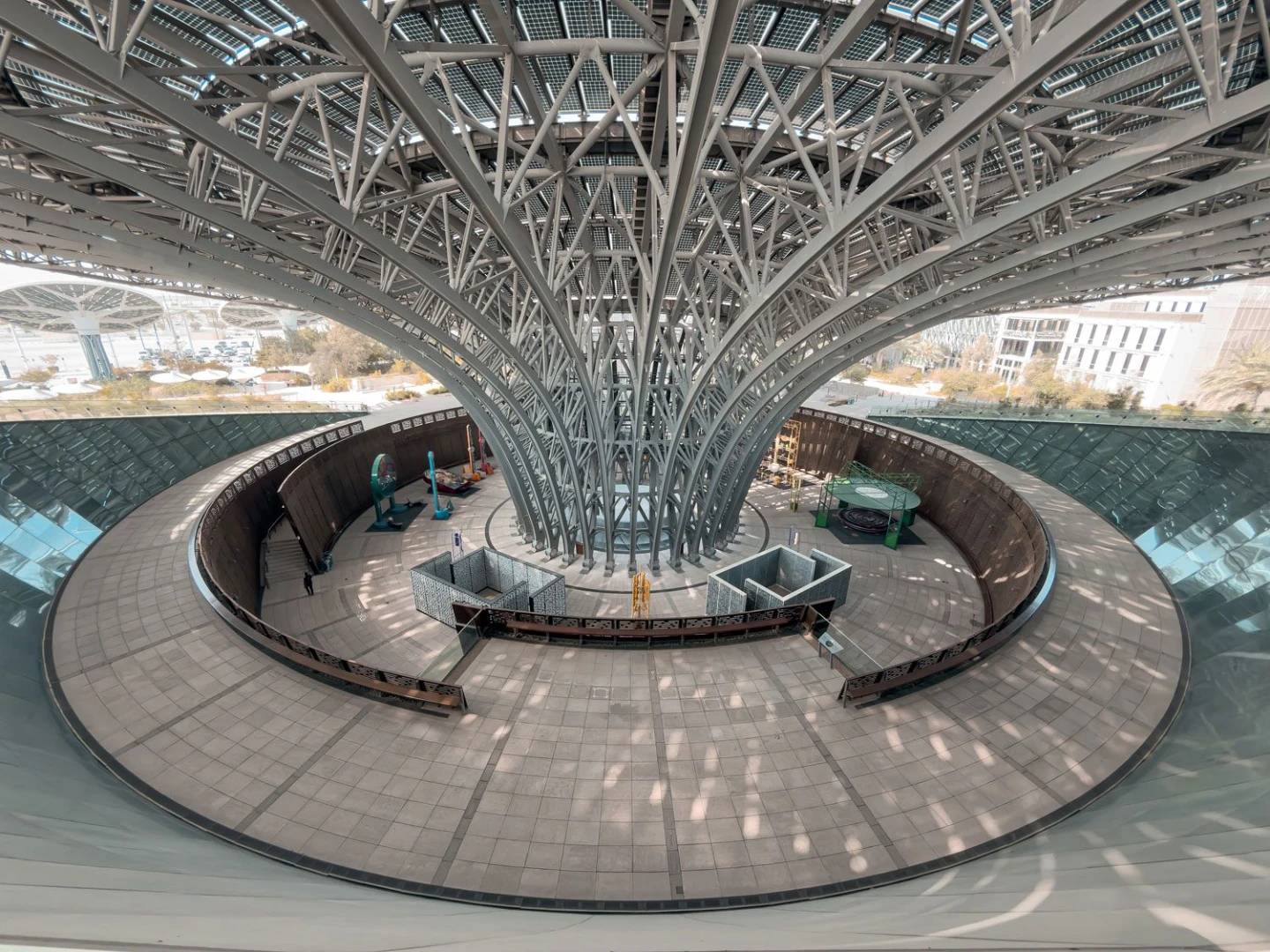 Spacious interior with intricate ceiling at Terra, Expo City Dubai, UAE