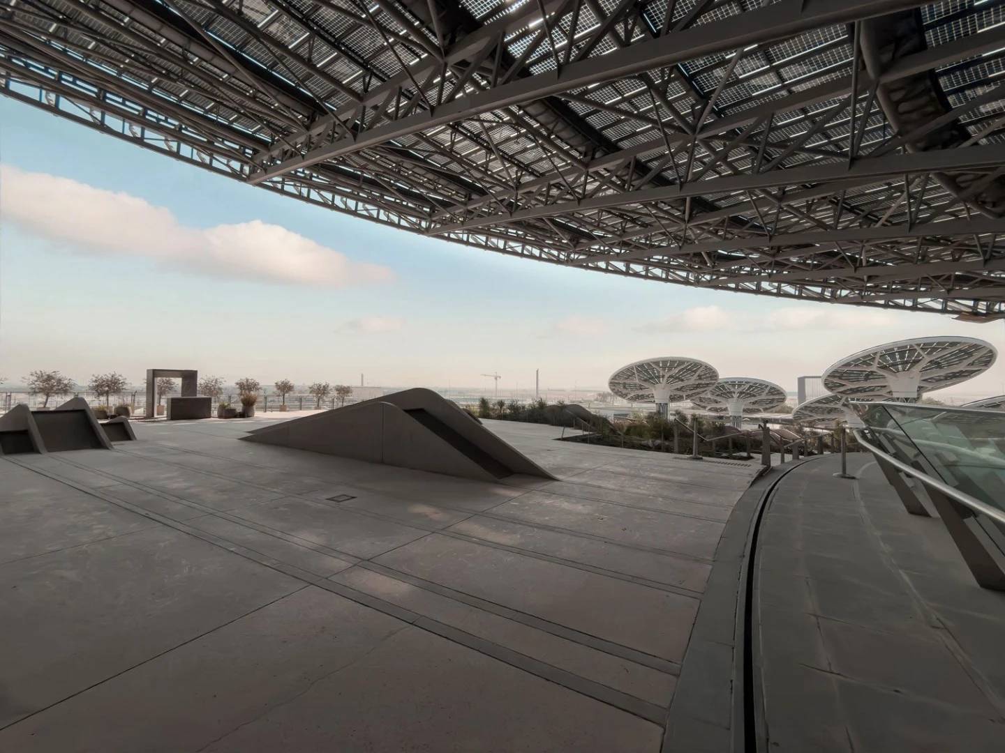 Modern architectural exterior at Terra, Expo City Dubai, Dubai, UAE