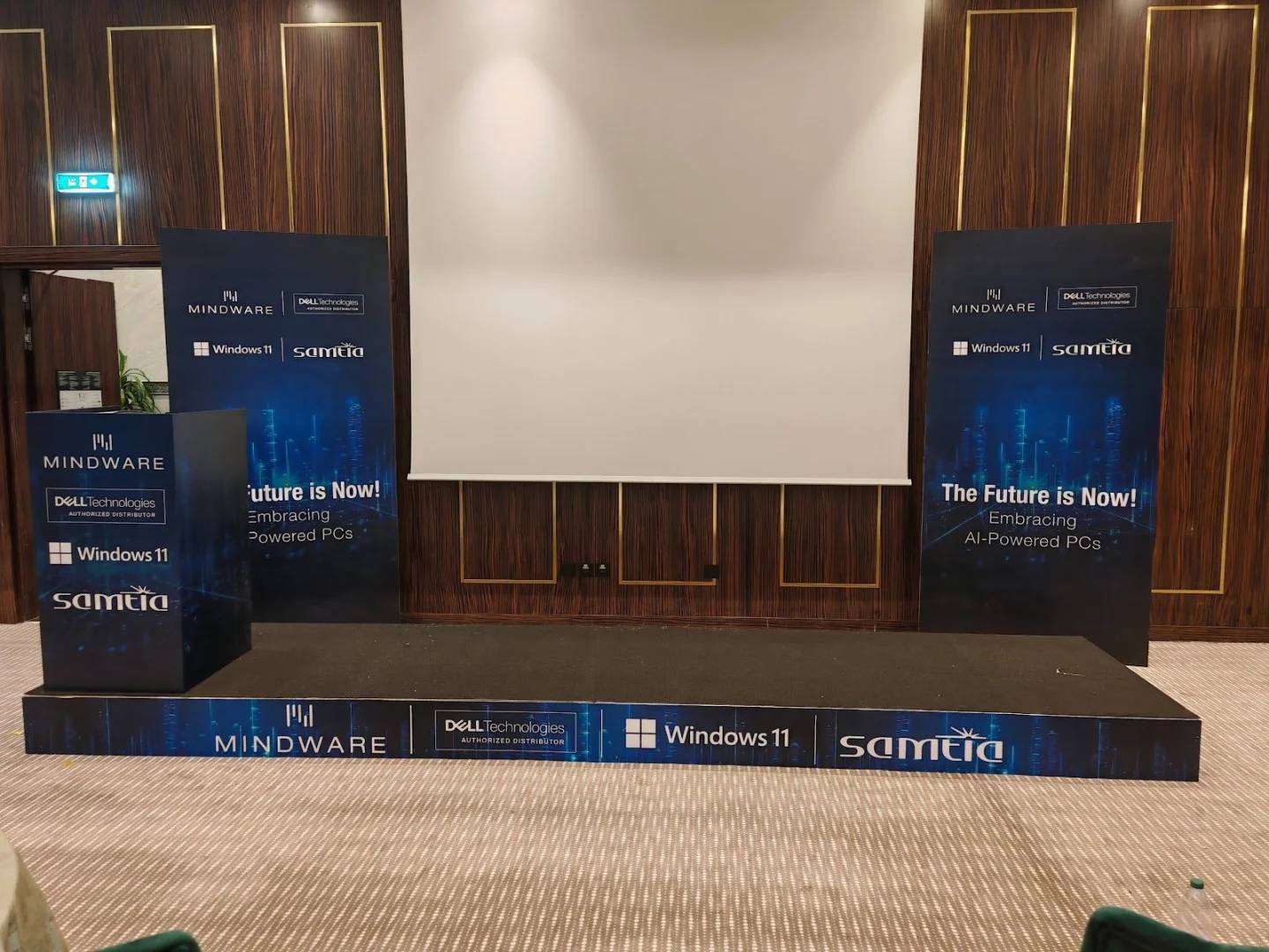 Conference stage setup at Holiday Inn Riyadh al Malaz by IHG, Riyadh, Saudi Arabia