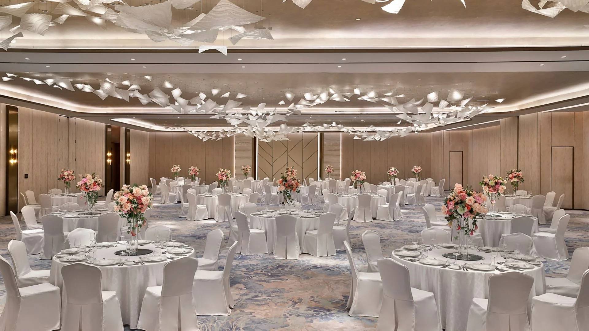 Elegant banquet hall setup at The St. Regis Riyadh, Riyadh, Saudi Arabia
