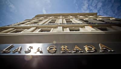 Lasagrada Hotel Istanbul - a large building with a sign on the front of it at Lasagrada Hotel Istanbul in Istanbul