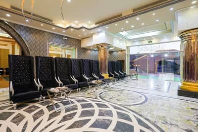 Elegant seating area at One Thousand and One Nights Wedding Hall Madinah, Saudi Arabia
