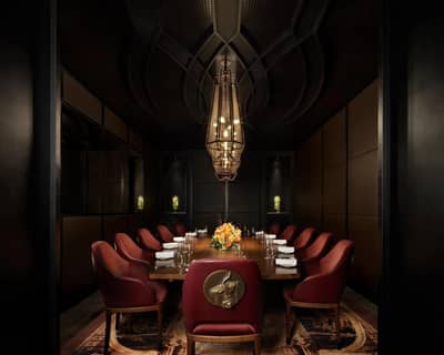 Elegant dining room at Atlantis The Royal, Dubai.