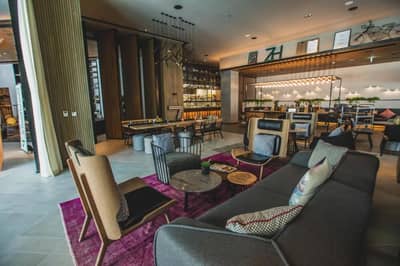 Modern lounge area at Zabeel House The Greens, Dubai.