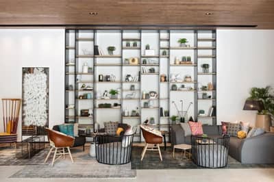 Stylish lounge area at Zabeel House The Greens, Dubai.
