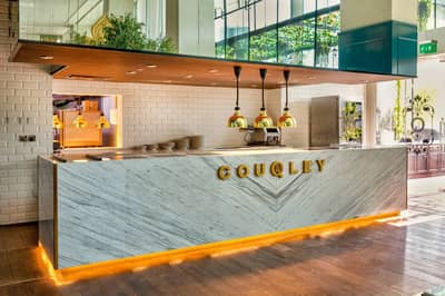 Couqley French Brasserie Downtown Dubai interior with modern decor.
