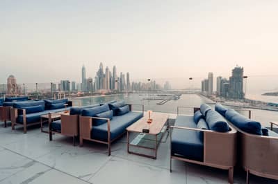 Rooftop lounge with Dubai skyline view at The Penthouse Dubai.
