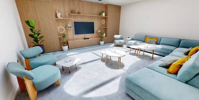 Modern lounge area at Cloud Spaces Circle Mall Dubai.