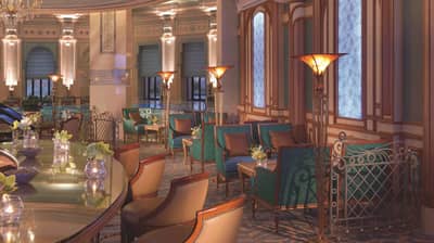 Elegant lounge with plush seating at The Ritz Carlton Riyadh.