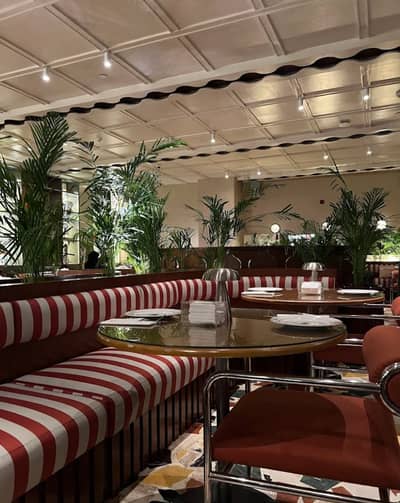Stylish dining area at PUBLIC Restaurant Riyadh As Sulimaniyah.