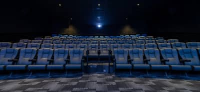 Muvi Cinemas Jubail Mall theater seating, Al Jubail.