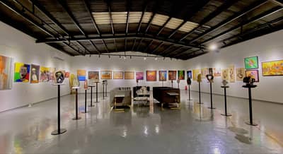 Sculptor Ali Al Takhis Fine Arts Exhibition Dawadmi Saudi Arabia