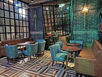 Stylish interior of McGettigan's Factory The Palm, Dubai venue.
