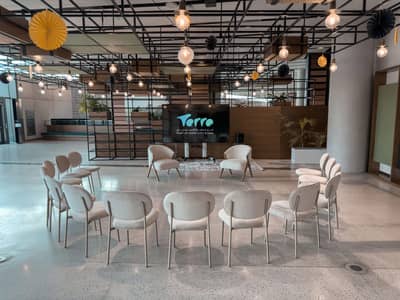 Seating arrangement and decor at Terra, Expo City Dubai, Dubai, UAE