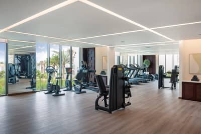 Modern gym with exercise equipment at Address Beach Resort Fujairah, Fujairah, UAE