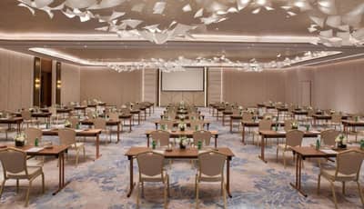 Elegant conference room setup at The St. Regis Riyadh, Riyadh, Saudi Arabia