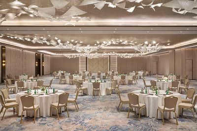 Elegant banquet hall setup at The St. Regis Riyadh, Riyadh, Saudi Arabia