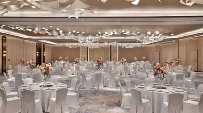 Elegant banquet hall setup at The St. Regis Riyadh, Riyadh, Saudi Arabia