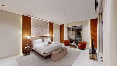 Luxurious guest room with modern decor at Suknai Resort Riyadh, Saudi Arabia.