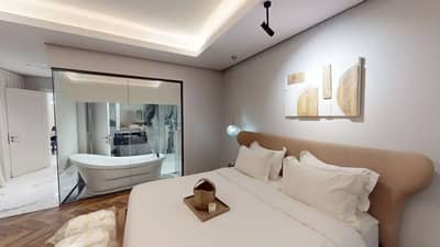 Luxurious guest room with bathtub at Suknai Resort Riyadh, Riyadh, Saudi Arabia.