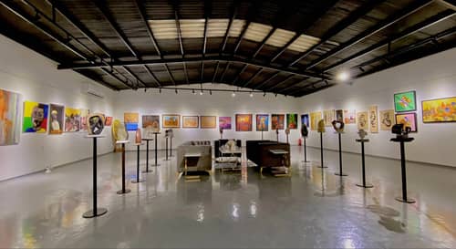 Sculptor Ali Al Takhis Fine Arts Exhibition Dawadmi Saudi Arabia