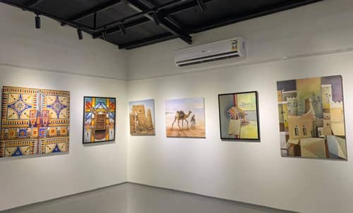 Sculptor Ali Al Takhis Fine Arts Exhibition Dawadmi Saudi Arabia