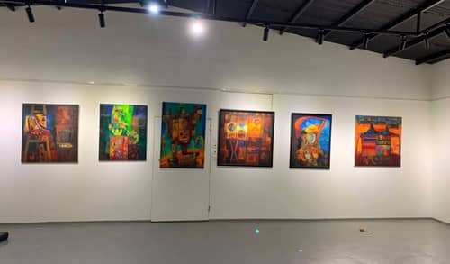 Sculptor Ali Al Takhis Fine Arts Exhibition Dawadmi Saudi Arabia