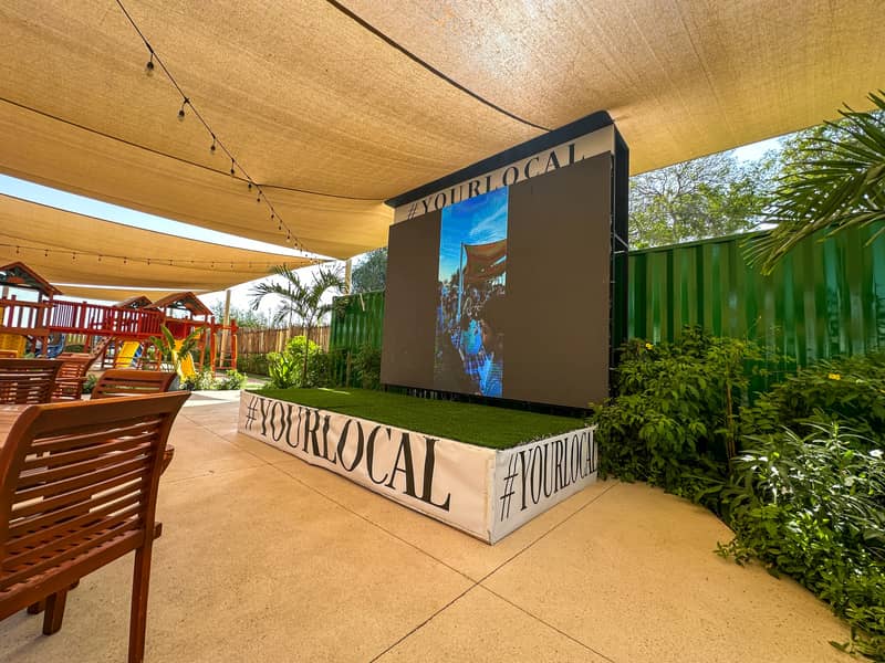The Terrace LED screen & stage