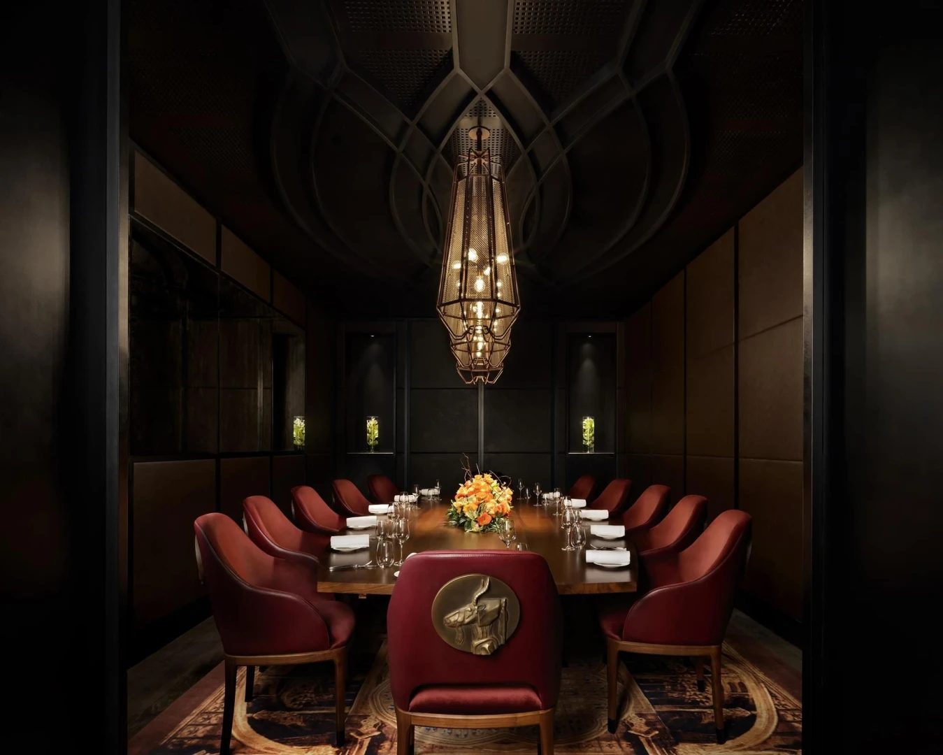 Elegant dining room at Atlantis The Royal, Dubai.