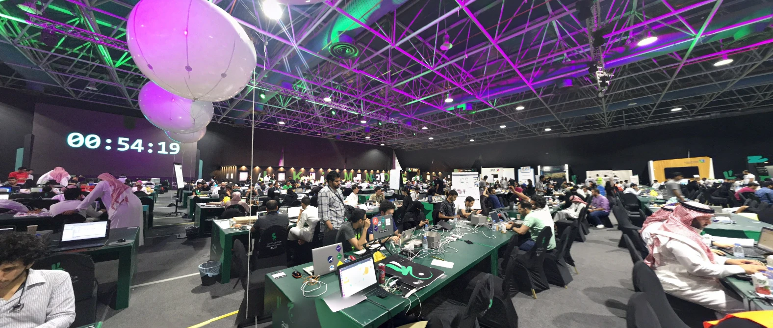 Busy event at Jeddah International Exhibition & Convention Center.