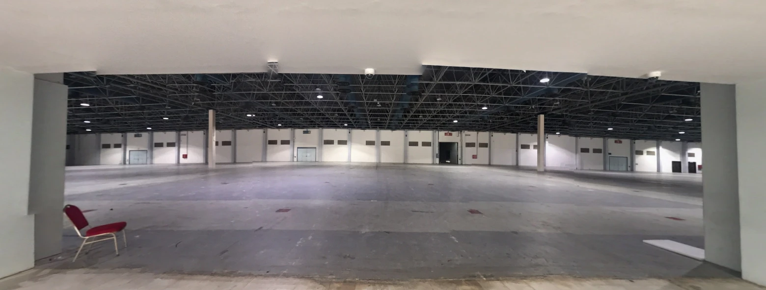 Spacious hall at Jeddah International Exhibition & Convention Center, Jeddah.